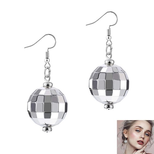 2er pack discokugel - discokugel, ohrringe