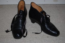 VABEENE- GR. 37 - Leder Halbschuhe Damen Schnürer schwarz