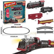 Kinder Elektrischer Zug Spielzeug Modell Eisenbahn Motor Frachtwagen Train Set