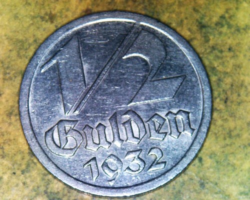 Gulden 1932 danzig - 1/2,