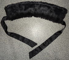 Stola Kunstpelzkragen Besatz Schwarz NKD