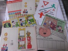 Werbung DDR-Bastelbogen -DEFA Trickfilme-Lesezeichen DDR-Malbuch DDR-Stundenplan