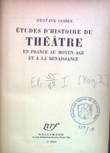 études histoire du - Études,