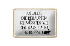 Blechschild 20x30cm gewölbt