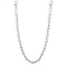 Geldbörse Kette Chrom Goth