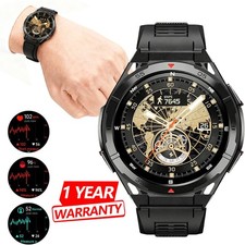 Smartwatch Herren GPS 5ATM Wasserdicht 480mAh Barometer Kompass 24/7 Pulsmesser