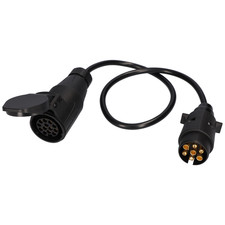 12V Adapterkabel 7 polig auf 13 polig Verlängerungskabel 75cm PKW Anhänger KFZ