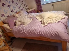 Doppelbett Buche 160x200 cm – zeitloses Holzdesign, gepflegt