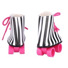 (Schwarze Streifen) Rollschuhschuhe Für Babypuppen Leichtes Und