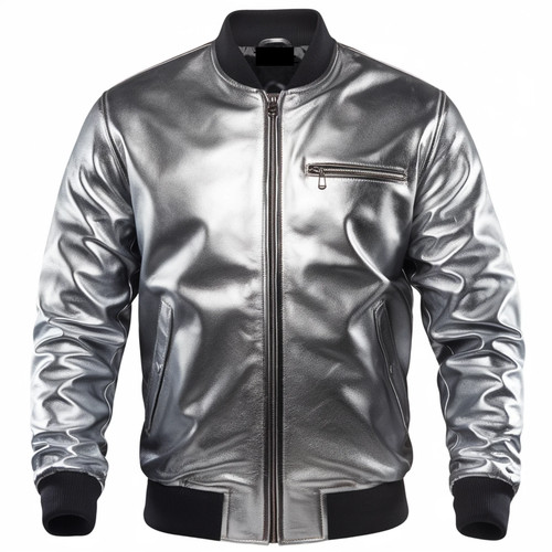 Bomber lederjacke herren - herren, navy