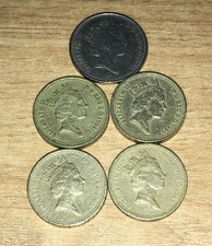 4x One Pound Münze (1993