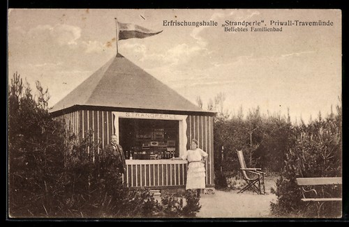 Travemünde gaststätte - ak, travemünde,