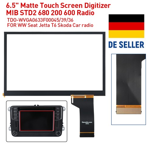 Mattes touchscreen - 6.5",
