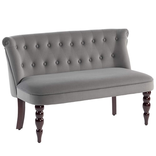 Samt sitzer sofa knopf - samt, 2-sitzer