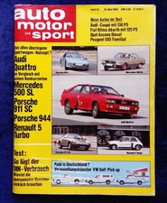 AMS 10/1982 Audi Coupe. Ritmo