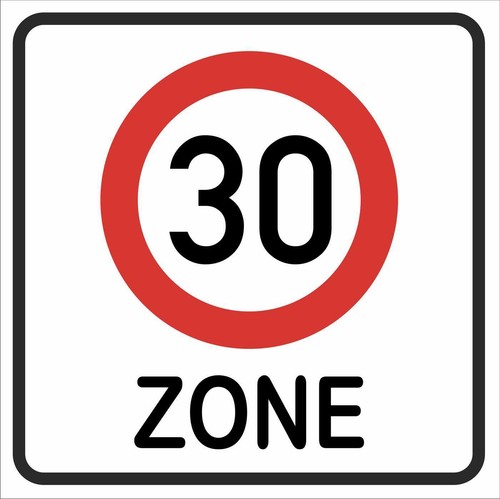 Wetterfestes schild zone - wetterfestes, 30"