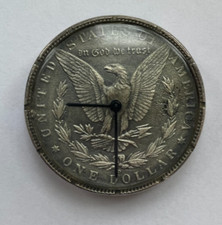 Silberuhr,  "ONE DOLLAR" - Münze