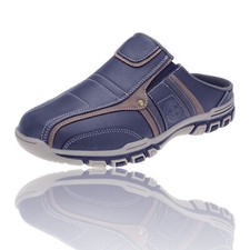 Herren Slipper Blau Clogs