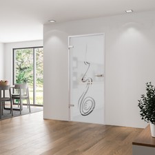 Glastür ganzglas zimmertür - glastür,