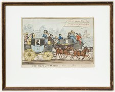 Gerahmte Radierung Von 1827 -