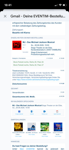 Musical tickets am - mj,