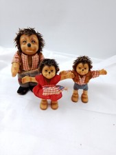 3x Mecki Figuren Steiff Paar " Macki Und Mucki" Original Kinder Ohne IDs