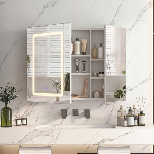 Spiegelschrank mit led - mit,