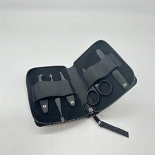 ZWILLING Maniküreset (5 Teilig, Echtleder-Druckknopfverschluss, Reiseset, mit Na