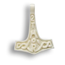 Mjolnir Amulett Anhänger Bone