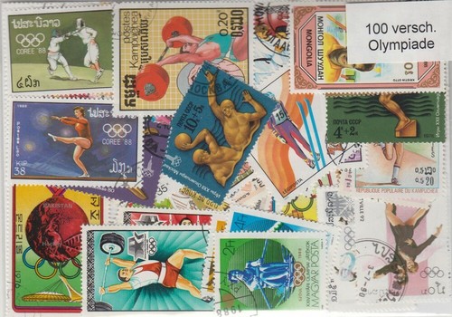 100 verschiedene briefmarken - verschiedene,