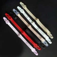 2,98€/Stk 4 Strumpfhalter ca 1cm breit ca 17-26cm einstellbar Straps Strumpfband