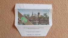 Schokoladen Papier Verpackung chocolate wrapper THÜRINGIA DDR TSW TRIPTIS SAALFE