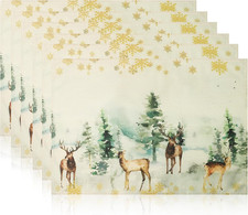 6 Stück Platzset Weihnachten