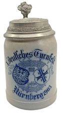Bierkrug mit zinndeckel - mit, x