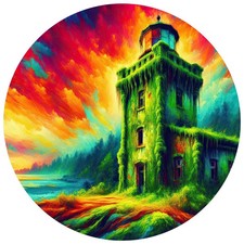 8x lighthouse 9x9 cm car