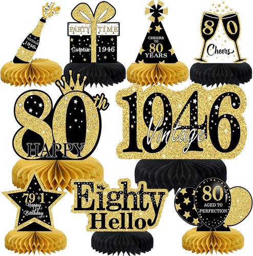 Elegante geburtstag deko - 80.,