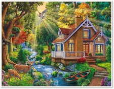 DCIDBEI 50x40CM 5D Diamond Painting Landschaft Natur | Diamant-Stickerei Tiere