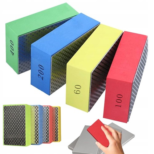 4stk diamant handschleif pad - diamant,