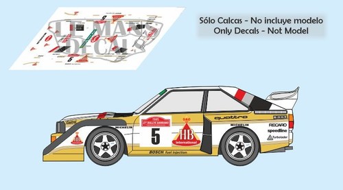 Aufkleber audi quattro - s1, e2