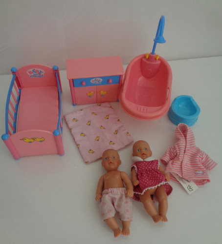 Baby born miniworld puppenbett - born,