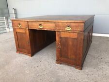 Doppelschreibtisch / Partnerdesk 20er Jahre, Eiche aus Fabrikantenhaushalt