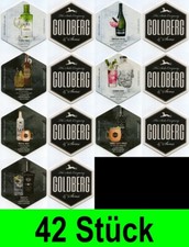 42 Stück Bierdeckel Goldberg (6x7er Serie = 42 Stück) Bar Theke Cocktailrezepte
