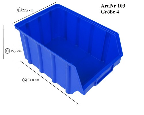 Stapelboxen blau - 15,