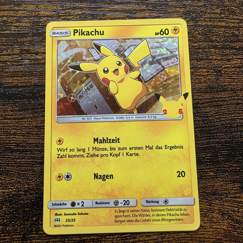 Pokemon card pikachu 25 - pikachu, 25/25