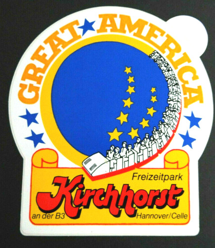 Werbe aufkleber great america - werbe-aufkleber,