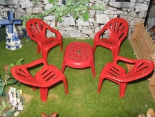 Gartenmöbel v Lion Brand  für Puppenmöbel Puppenstube-Puppenhaus