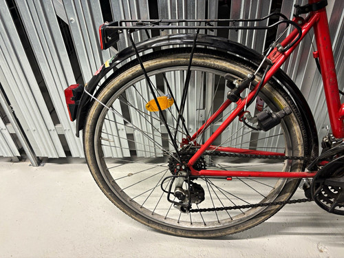 Citydamenrad rot schwarz - rot/schwarz, mit