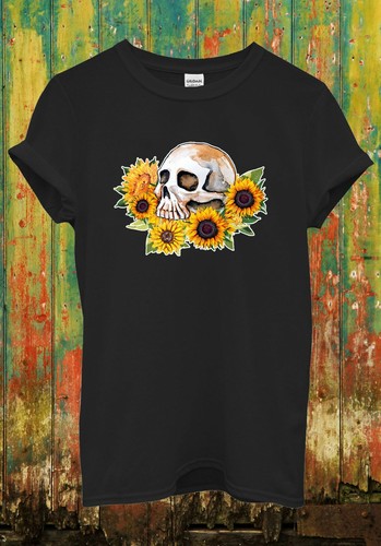Sonnenblume totenkopf lustig - sonnenblume,