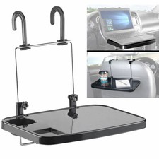 Lescars Kfz-Universal-Klapptisch mit Getränkehalter, für Lenkrad & Kopfstütze