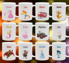 Tasse / Becher personalisiert mit Wunschnamen bedruckt /  Kinder Motiv Geschenk